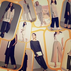 ELLEEN FISHER LINEN SIZE MEDIUM BLACK